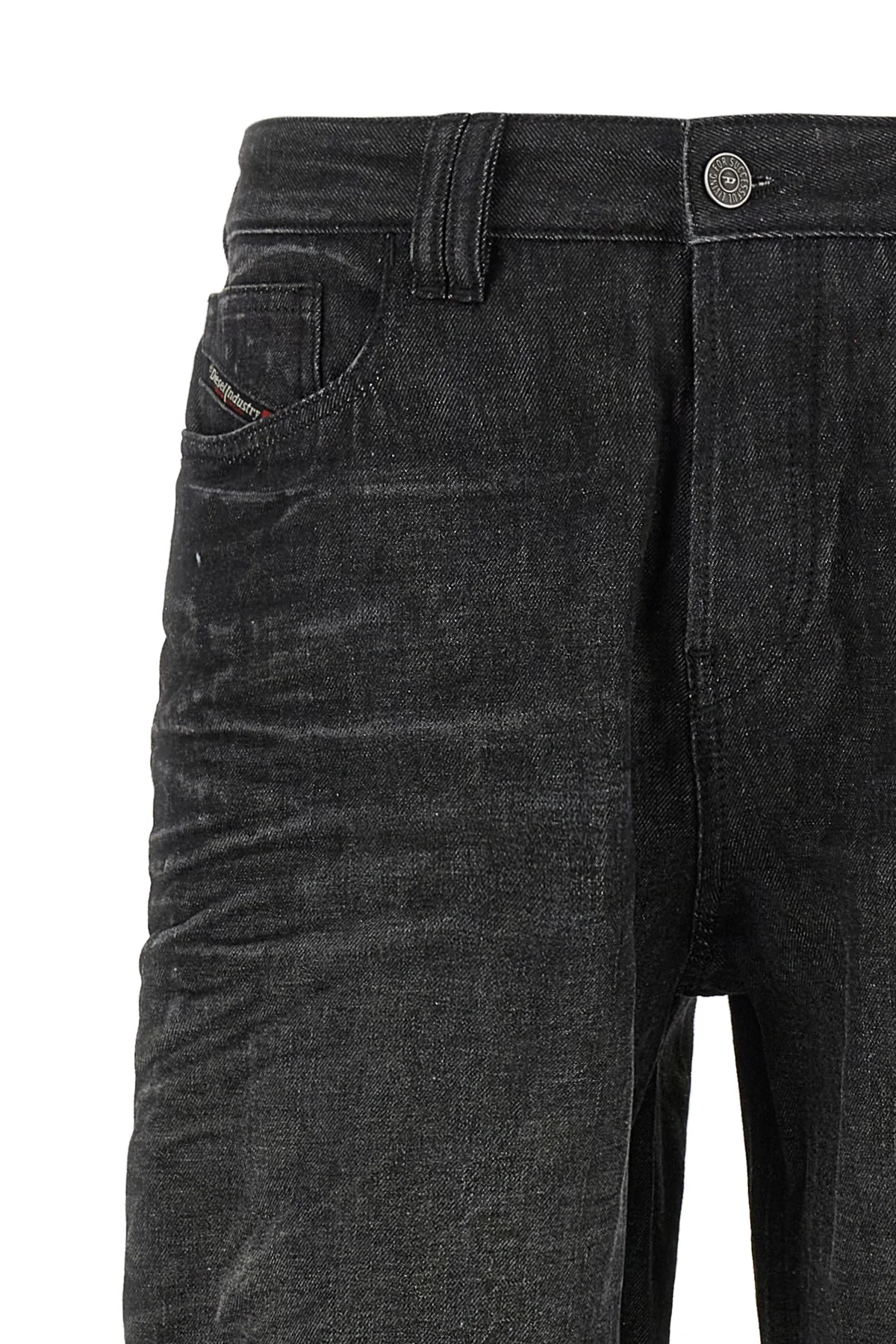 diesel 1991 d-voeed jeans feature a sartorial construction in denim structured