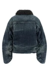 the diesel d-curly-fsj1 denim jacket redefines classic volumes through an over