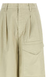 pants in satin bag fabric made