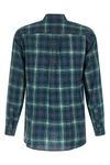 airy wool check ultra-fine combed wool shirt