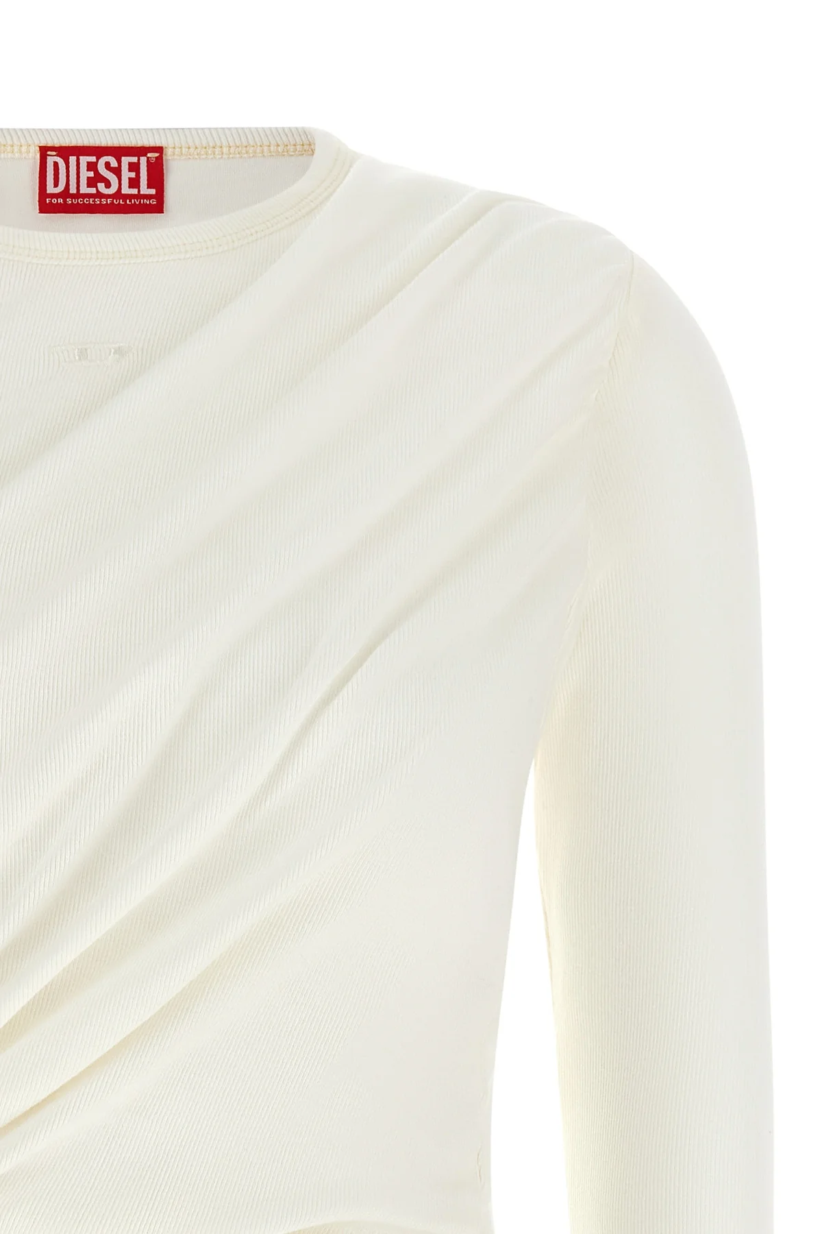 the diesel t-asay-pl long-sleeved top redefines the everyday silhouette throug