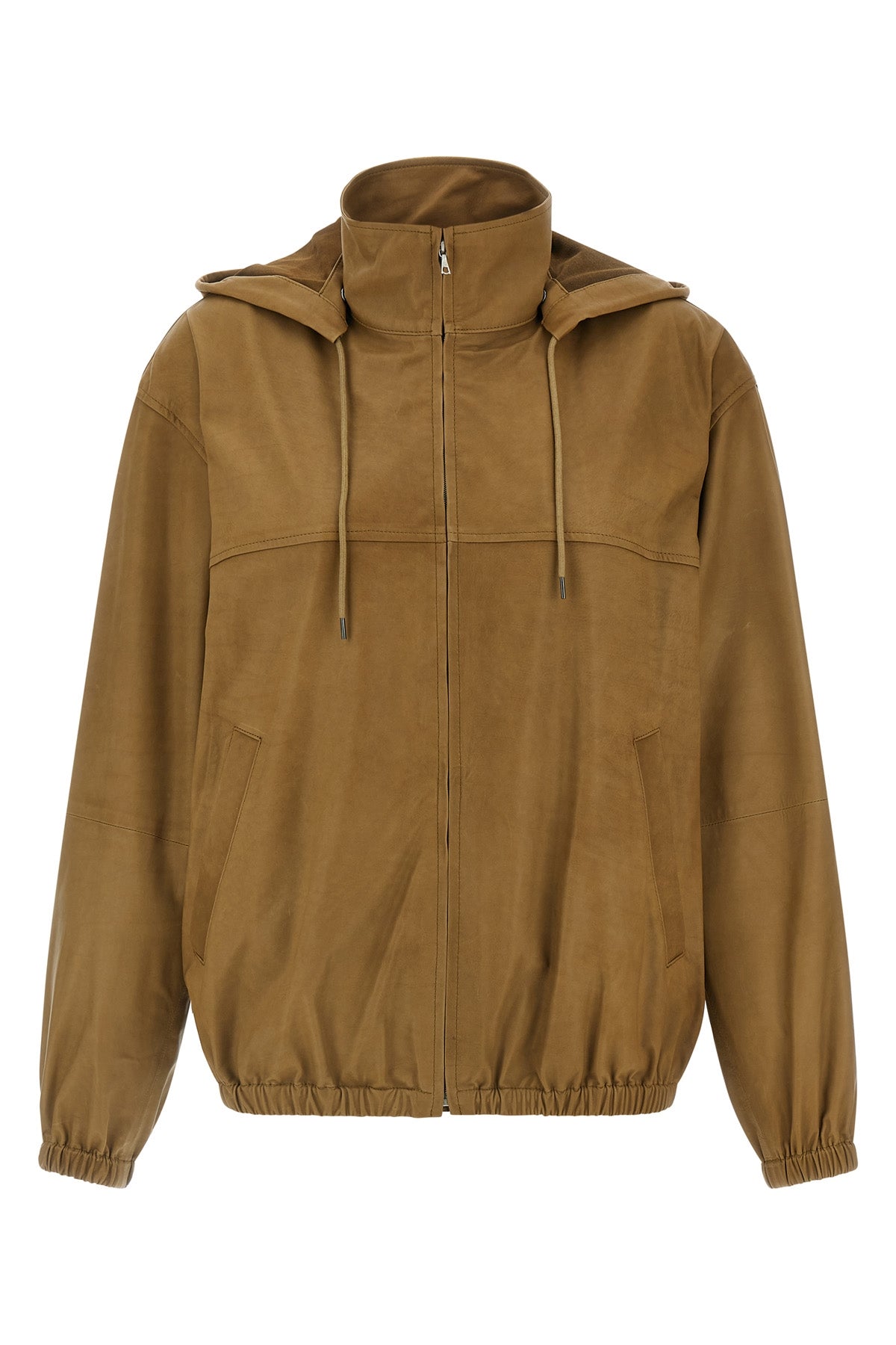 AURALEE 0 top quality calf leather jacket finished to obtain an ultra-thin and lightweight