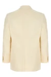 blazer in oxford fabric densely woven