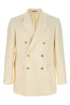 blazer in oxford fabric densely woven