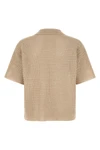 tussah knitted fabric polo shirt