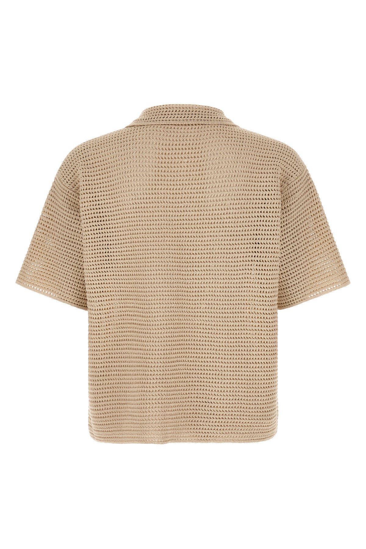 tussah knitted fabric polo shirt
