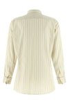 striped cotton and silk shirt