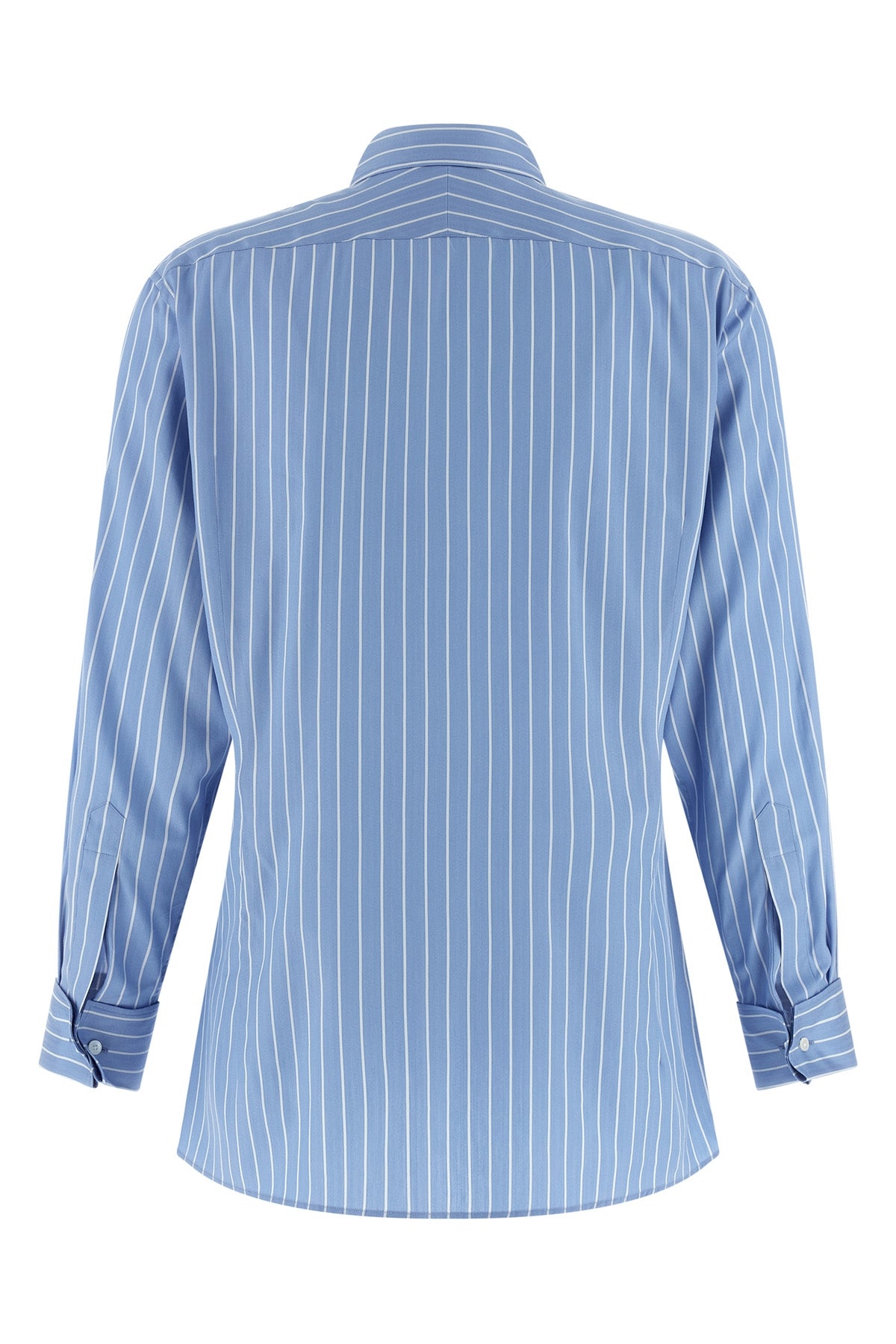 striped cotton and silk shirt