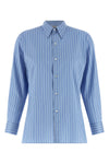 striped cotton and silk shirt
