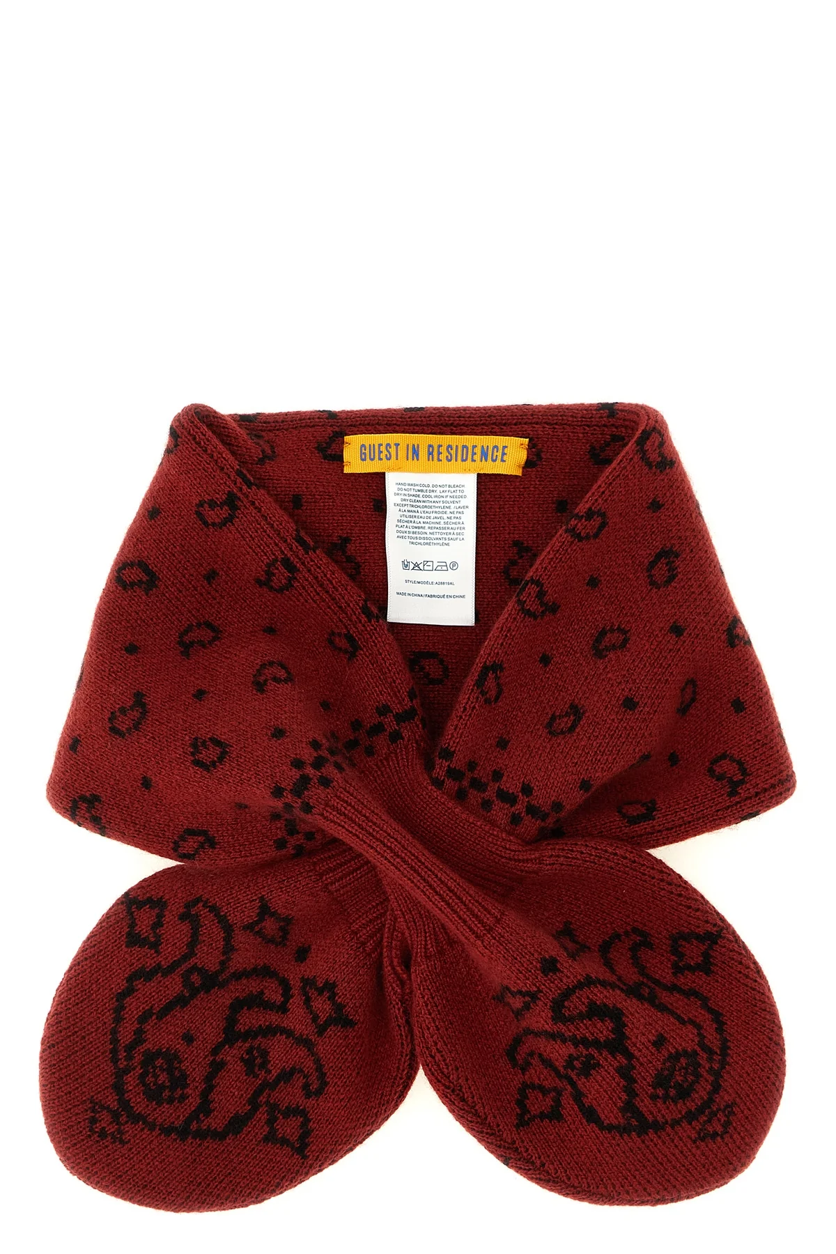 GUEST IN RESIDENCE OS the guest in residence bandana bowtie scarf redefines the winter accessory thr