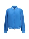 silk zipper jacket