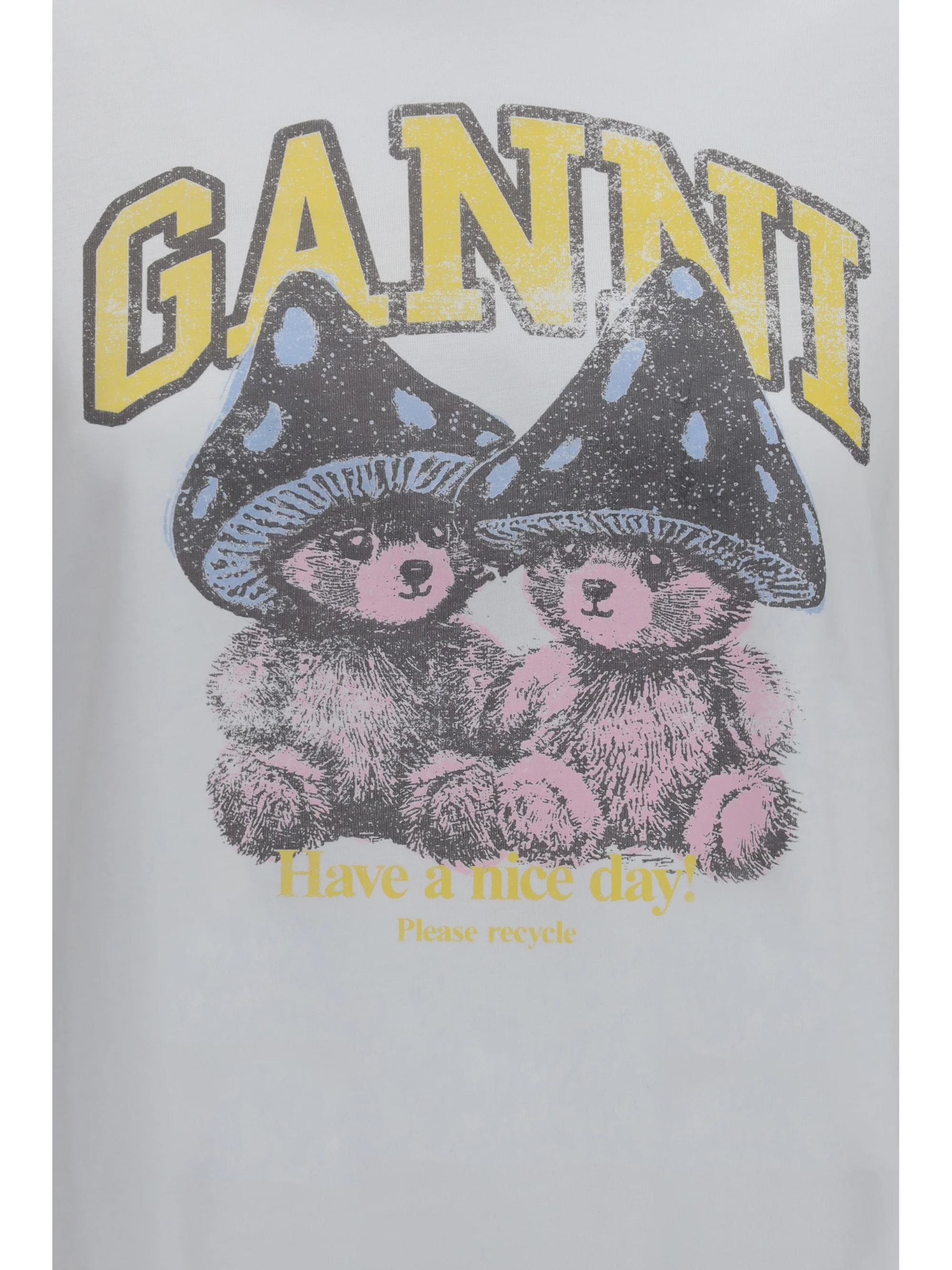 teddy mushroom long-sleeve cotton t-shirt