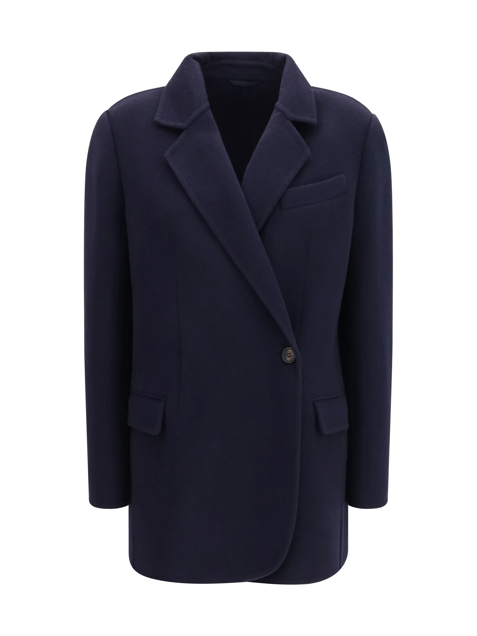 BRUNELLO CUCINELLI 42 single-breasted wool and cashmere jacket