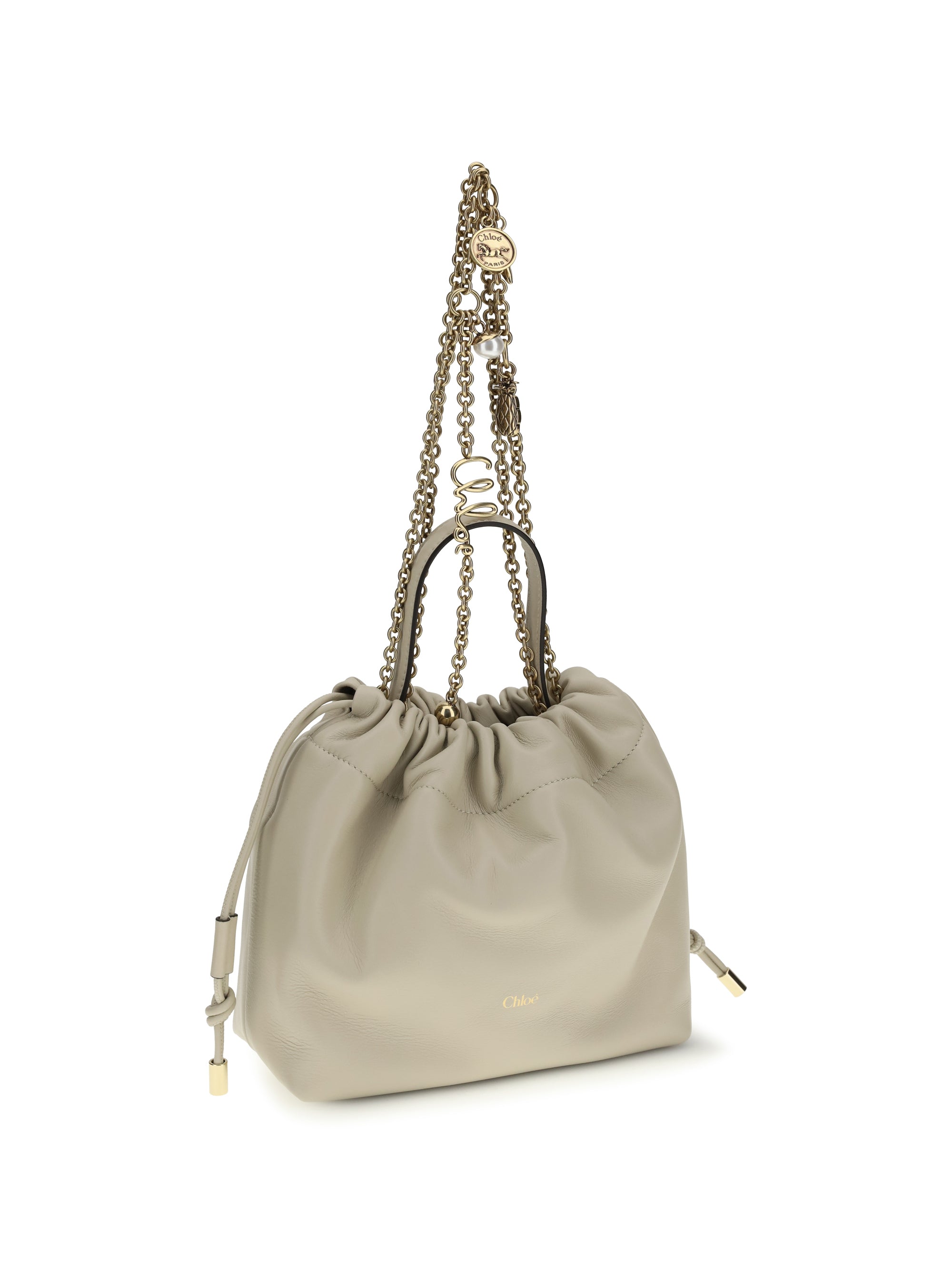 CHLOÉ OS icons leather chain shoulder bag