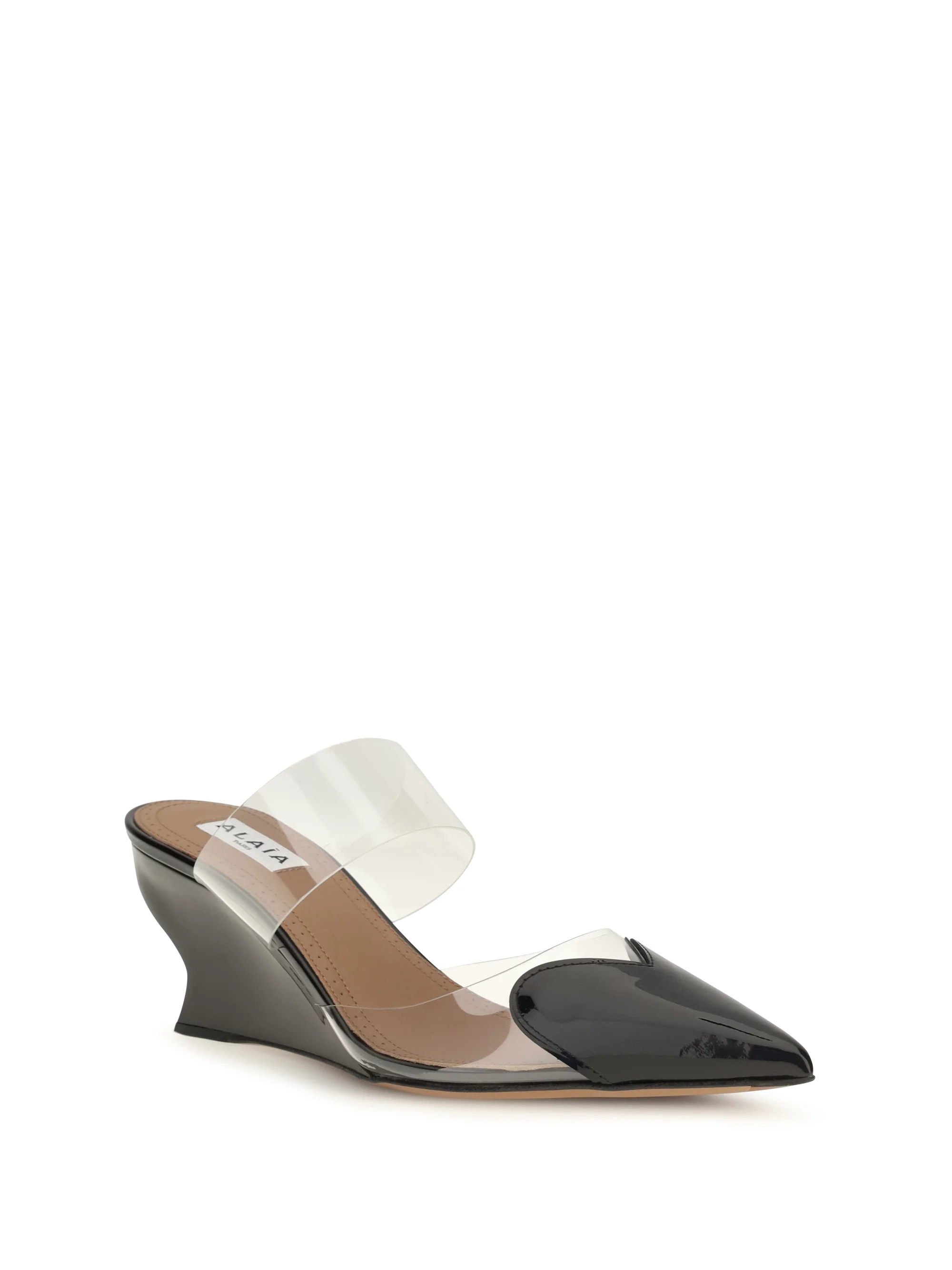 le coeur patent leather mules