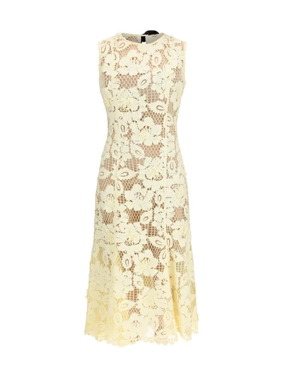 crochet lace midi dress