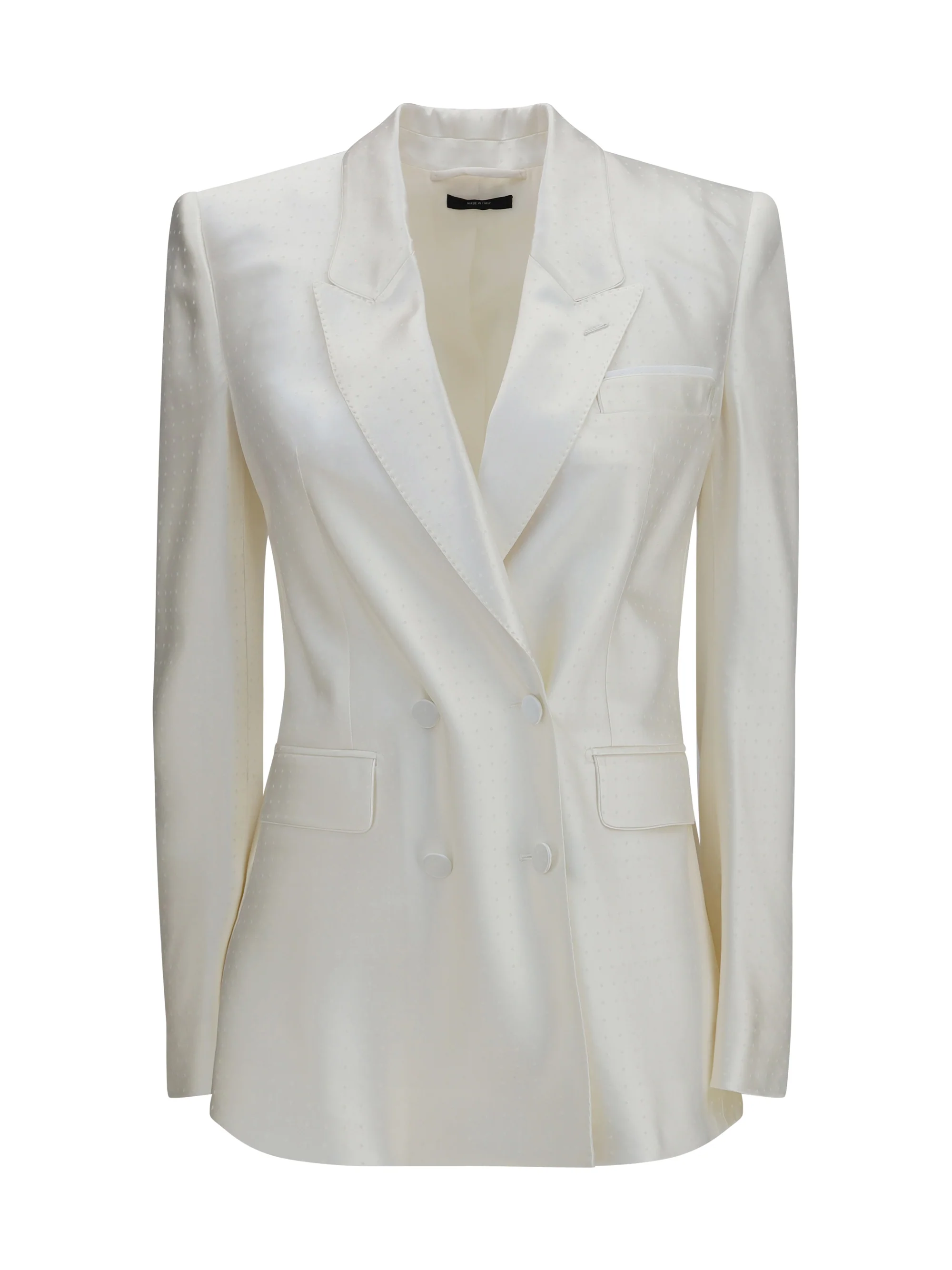 TOM FORD 36 polka-dot satin double-breasted blazer