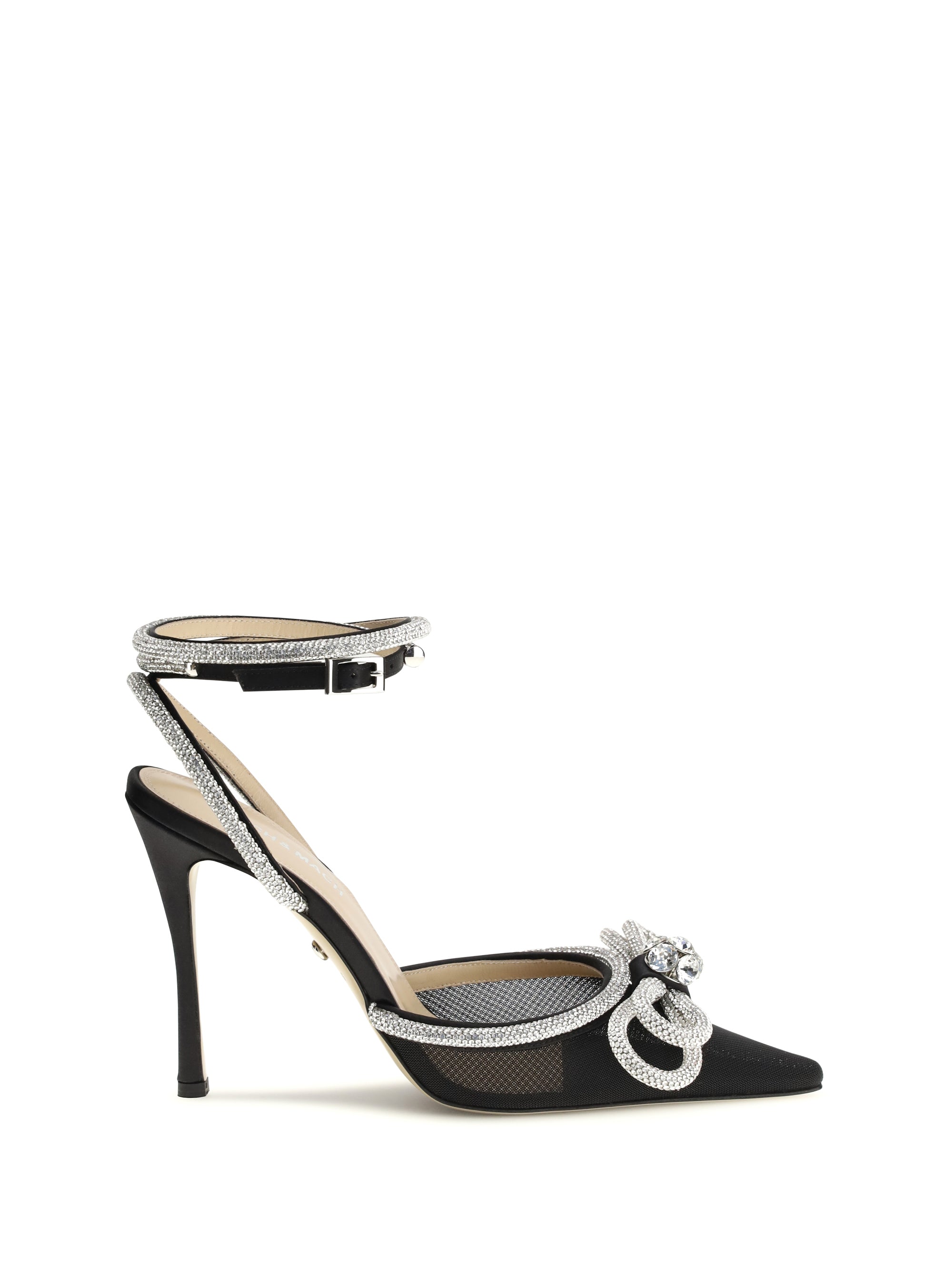 MACH amp; MACH 36 double bow satin pumps