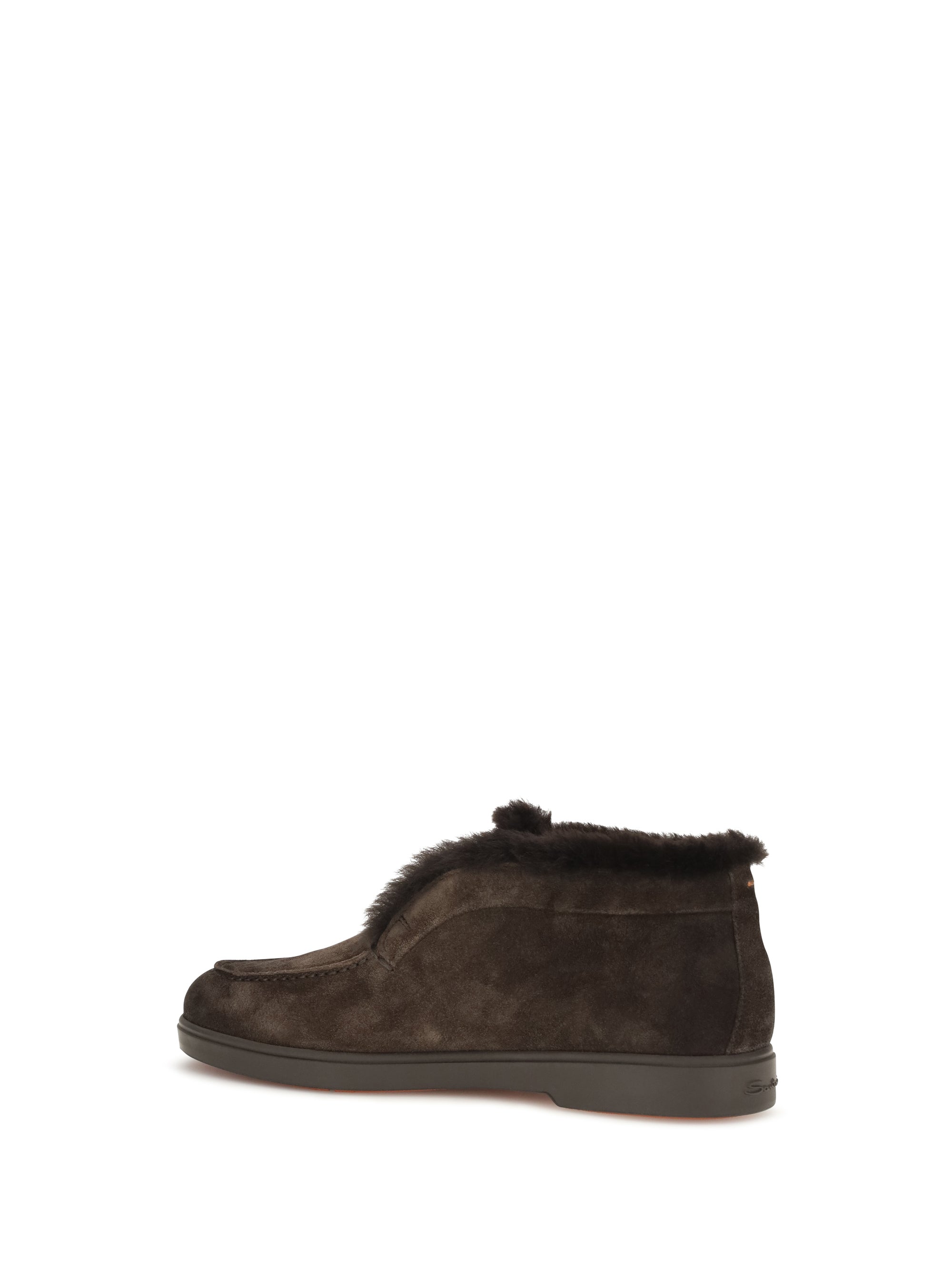 suede shearling ankle boots