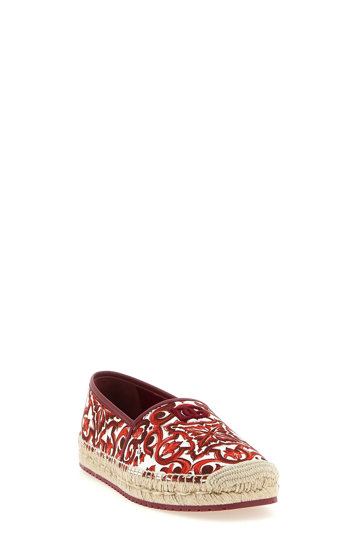 maiolica print canvas espadrilles