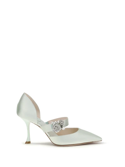 efflorescence dorsay satin pumps