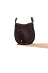 hammock slice crossbody bag in shiny calf leather