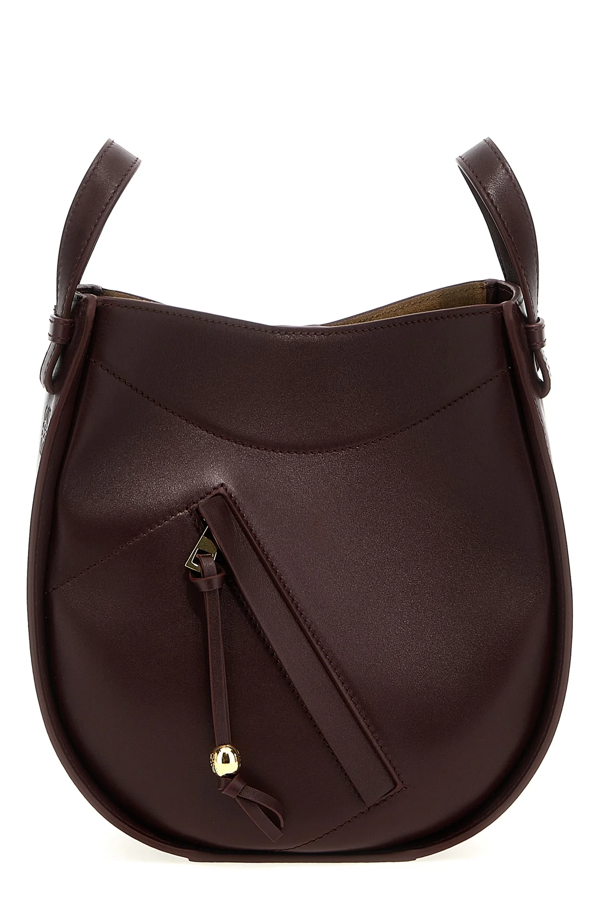 hammock slice crossbody bag in shiny calf leather