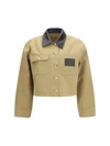 heavy cotton cropped jacket