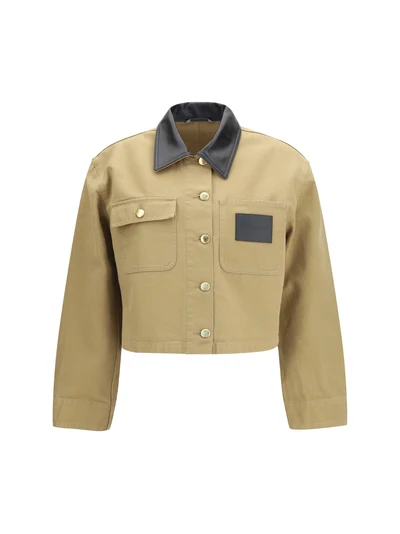 heavy cotton cropped jacket