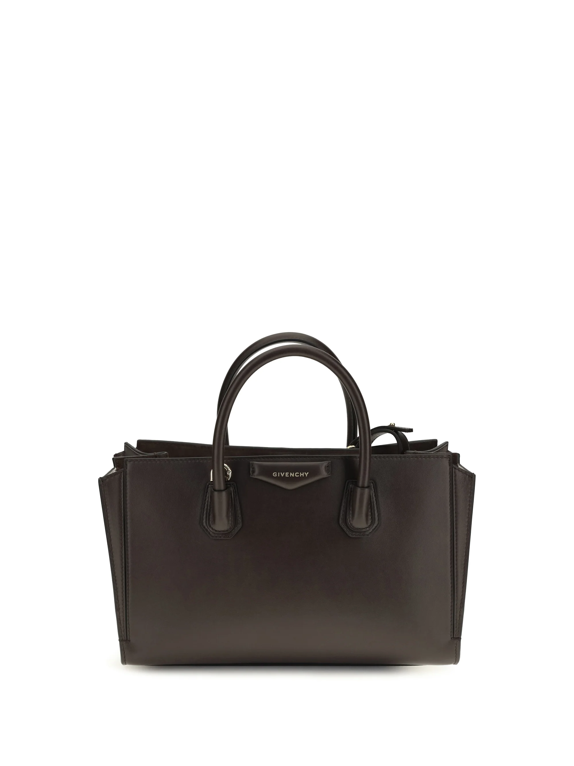 GIVENCHY OS small antigona catchall glossy grained leather handbag
