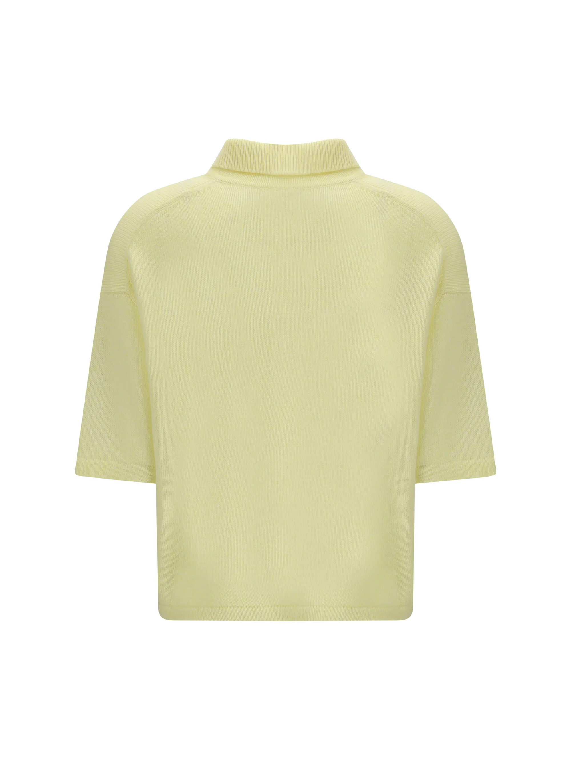 short-sleeve polo neck sweater