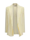 double-collar blazer in viscose blend