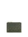 intrecciato zip cardholder