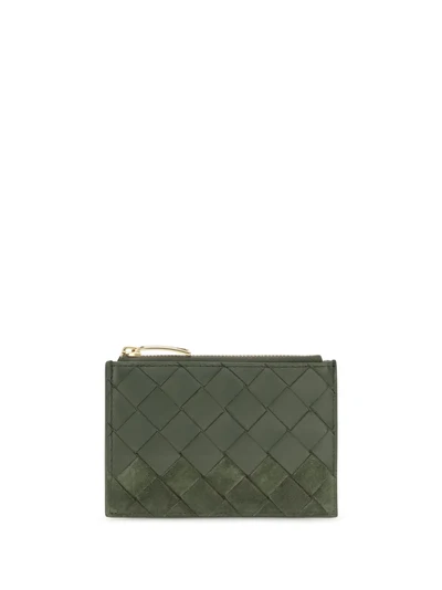 intrecciato zip cardholder