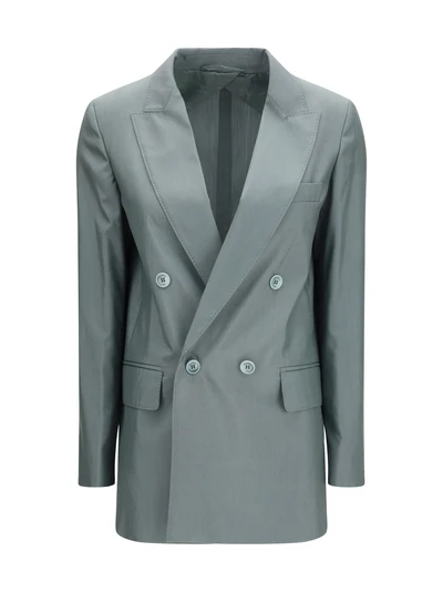 mxmalbata blazer in wool and silk