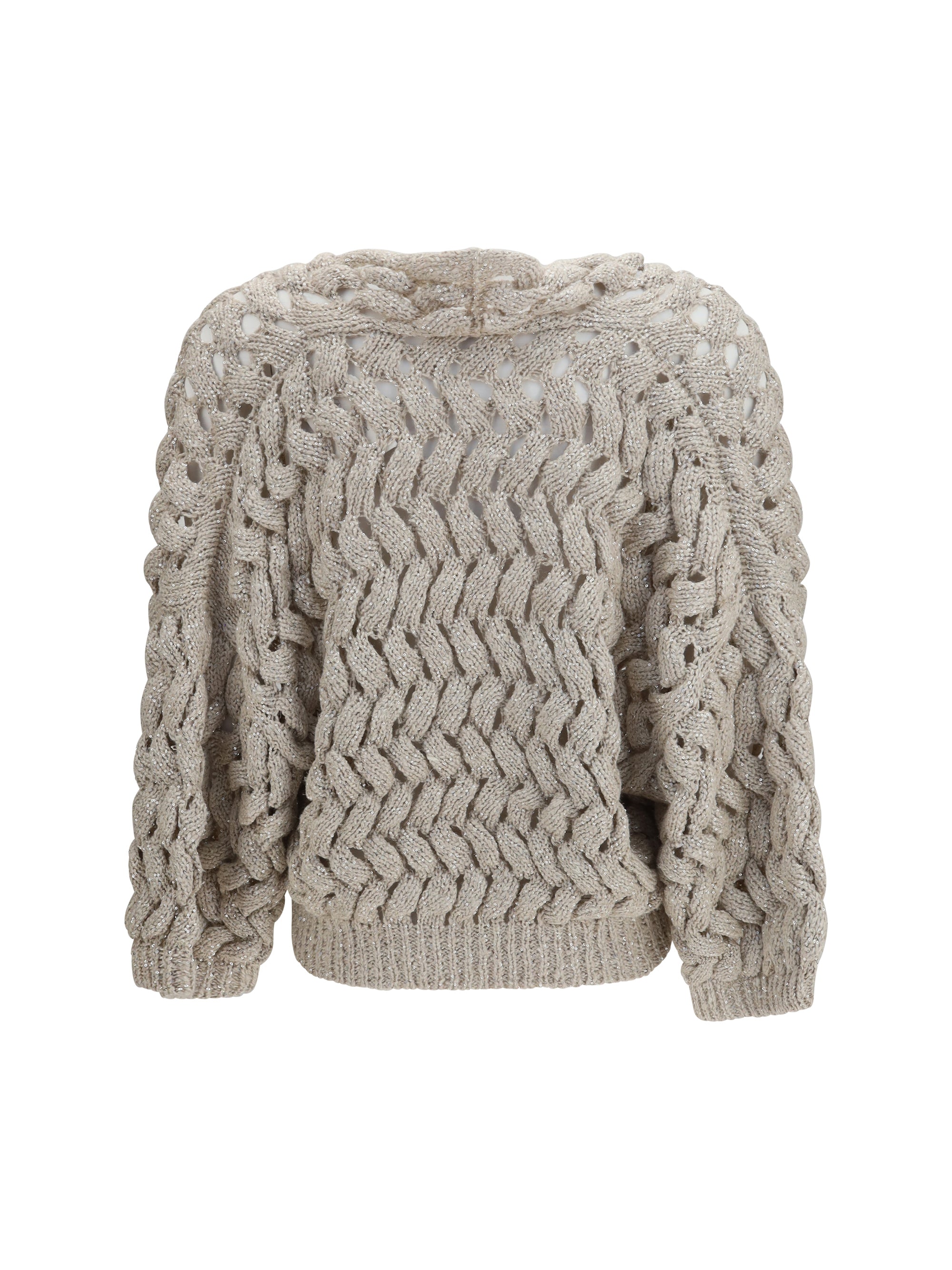 BRUNELLO CUCINELLI L openwork sequin cardigan