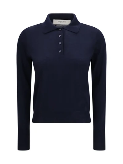 long sleeve merino wool polo