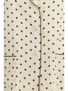 polka-dot silk shirt