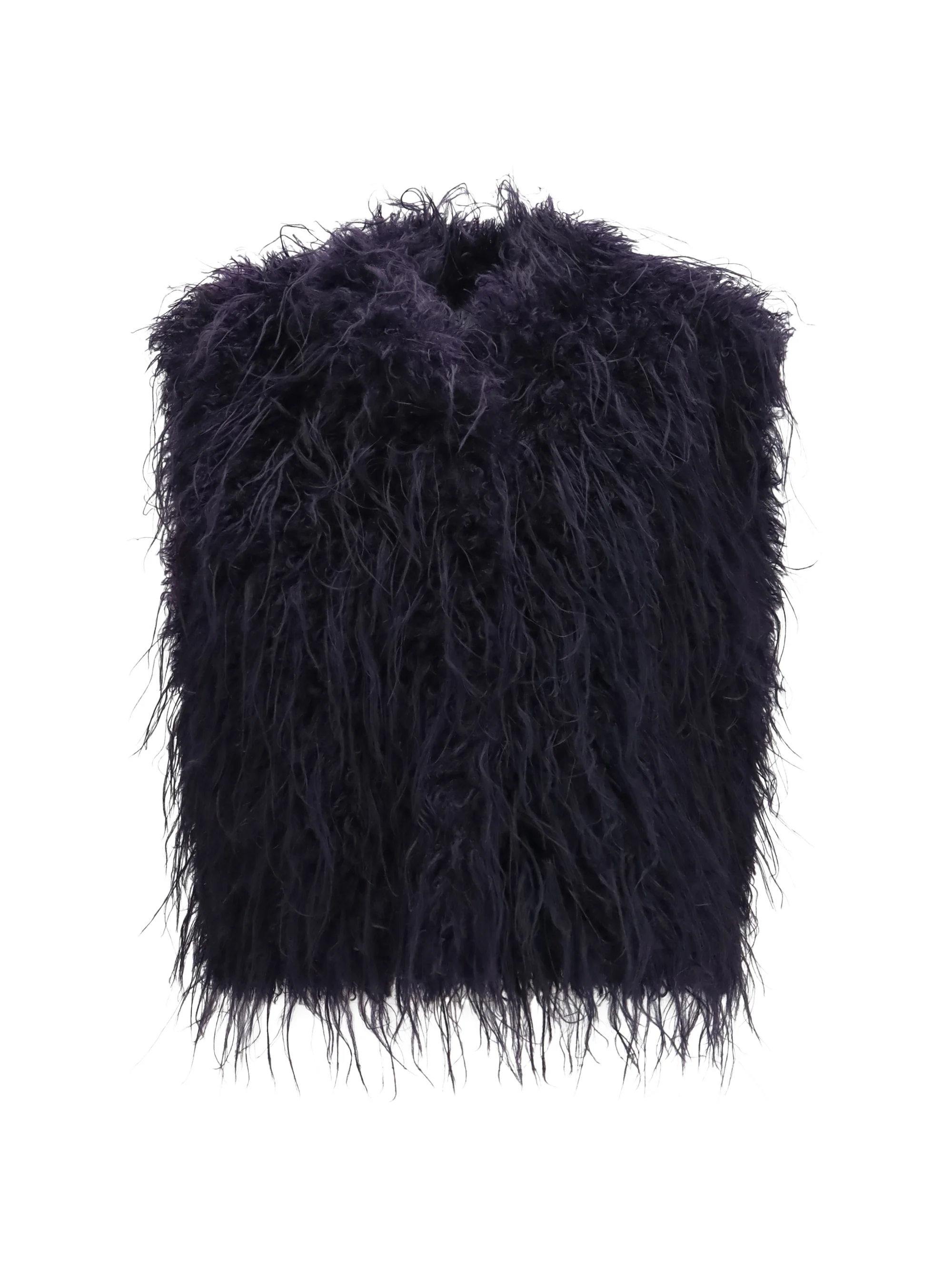 eco mongolia faux fur vest