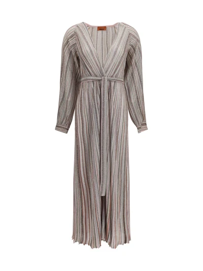 long sequin cardigan dress