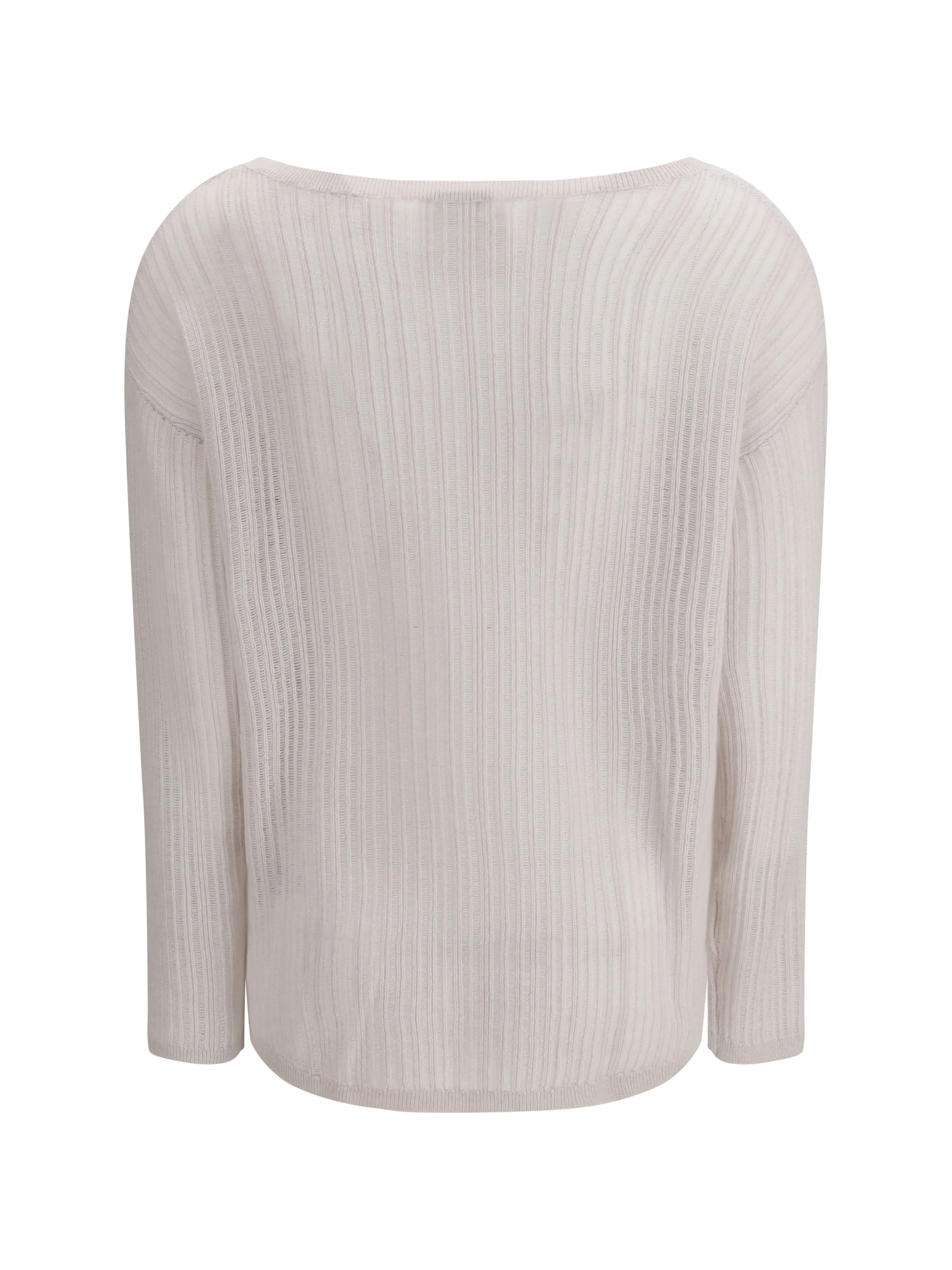 rib-knit crew-neck sweater