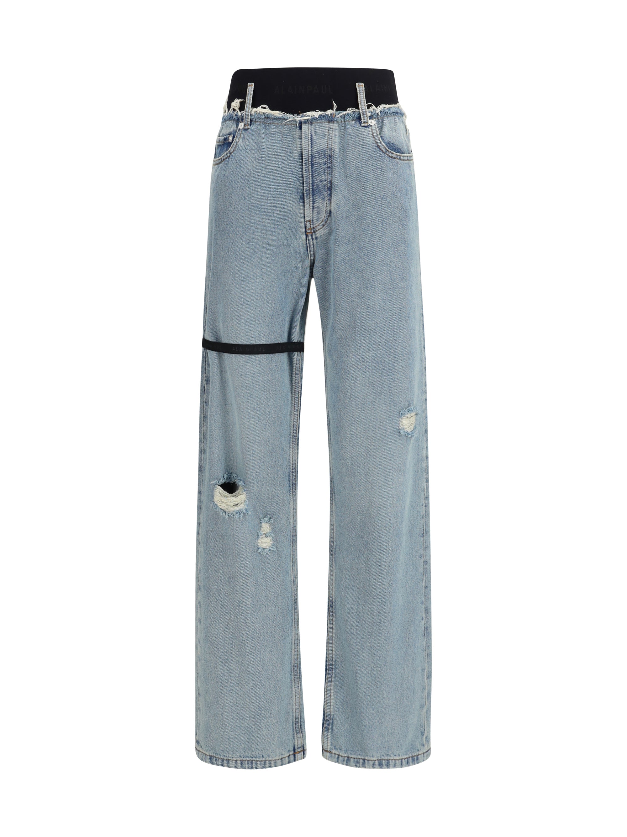 ALAIA L high-waisted jeans with elastic