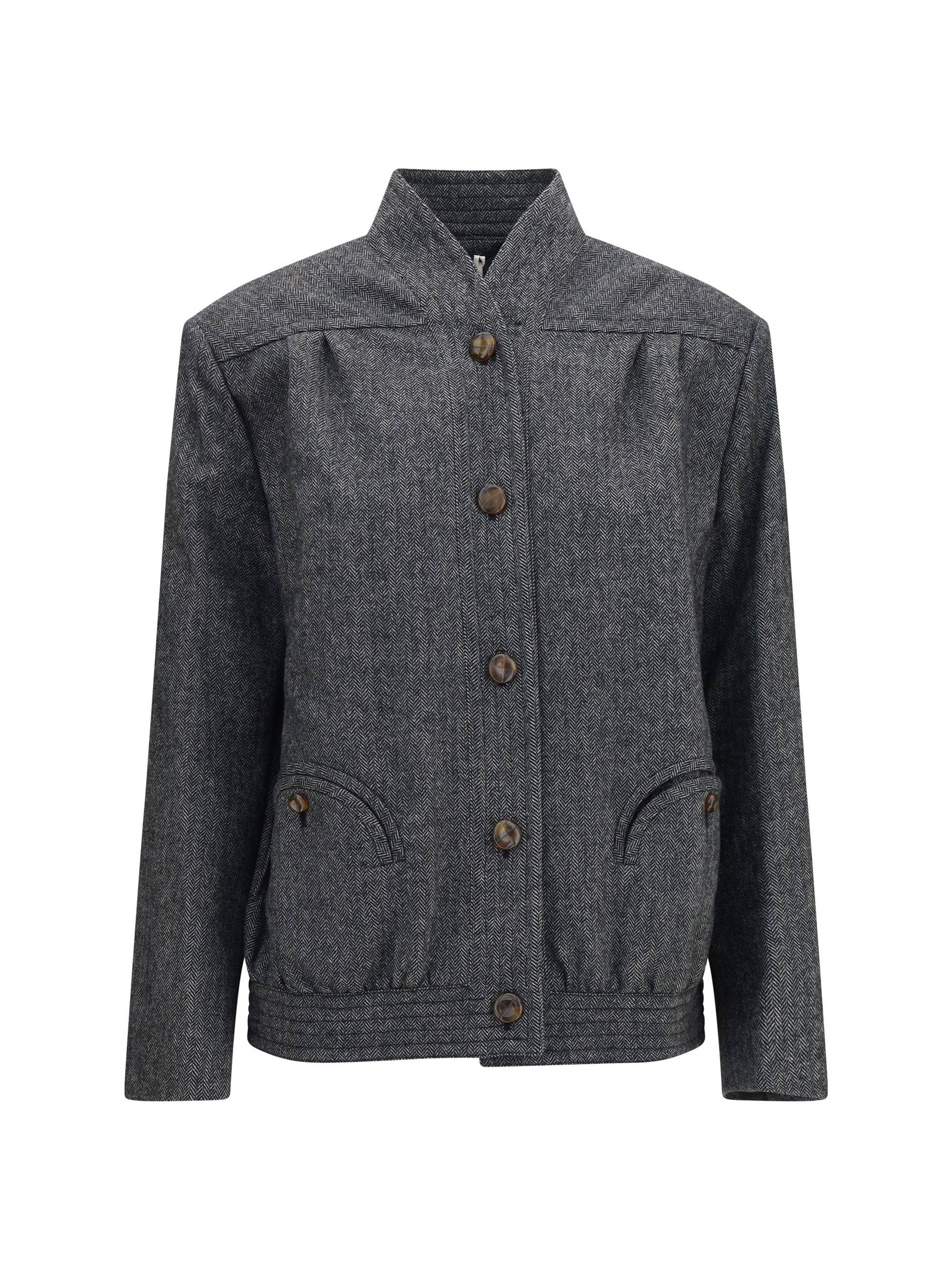 BLAZÈ MILANO 0 coiba herringbone wool blend jacket