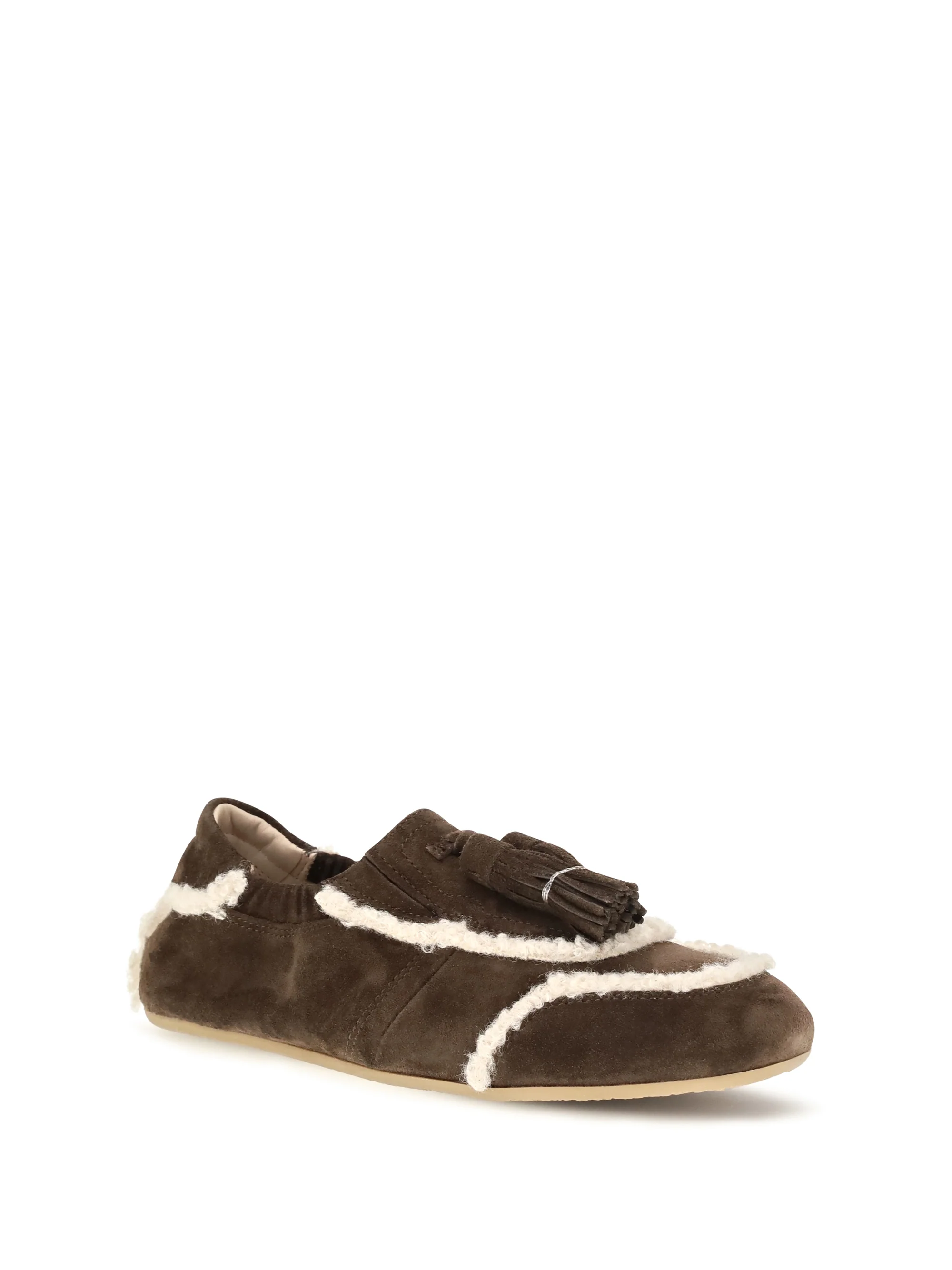 FRATELLI ROSSETTI 36 suede slip-on loafers with tassel