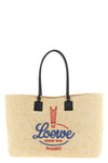 verano xl crocheted raffia shopping bag