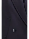 double breasted wool drap coat