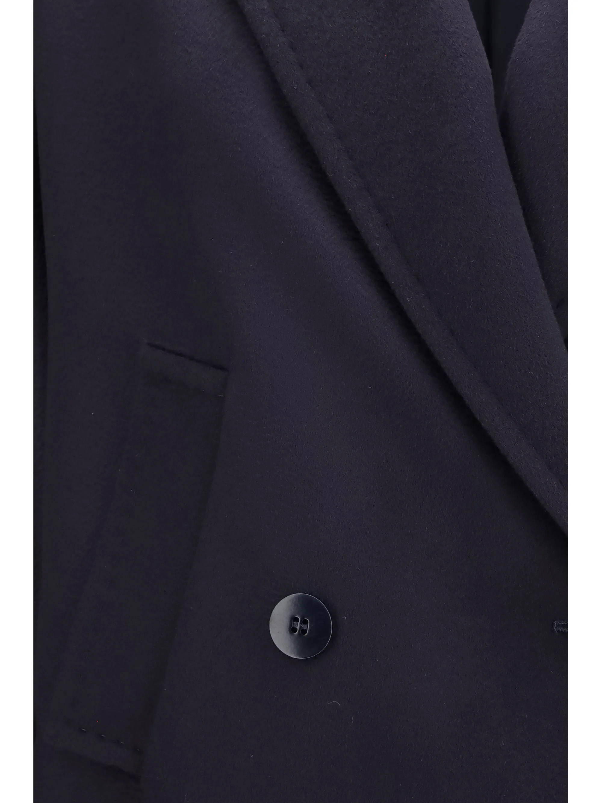 double breasted wool drap coat