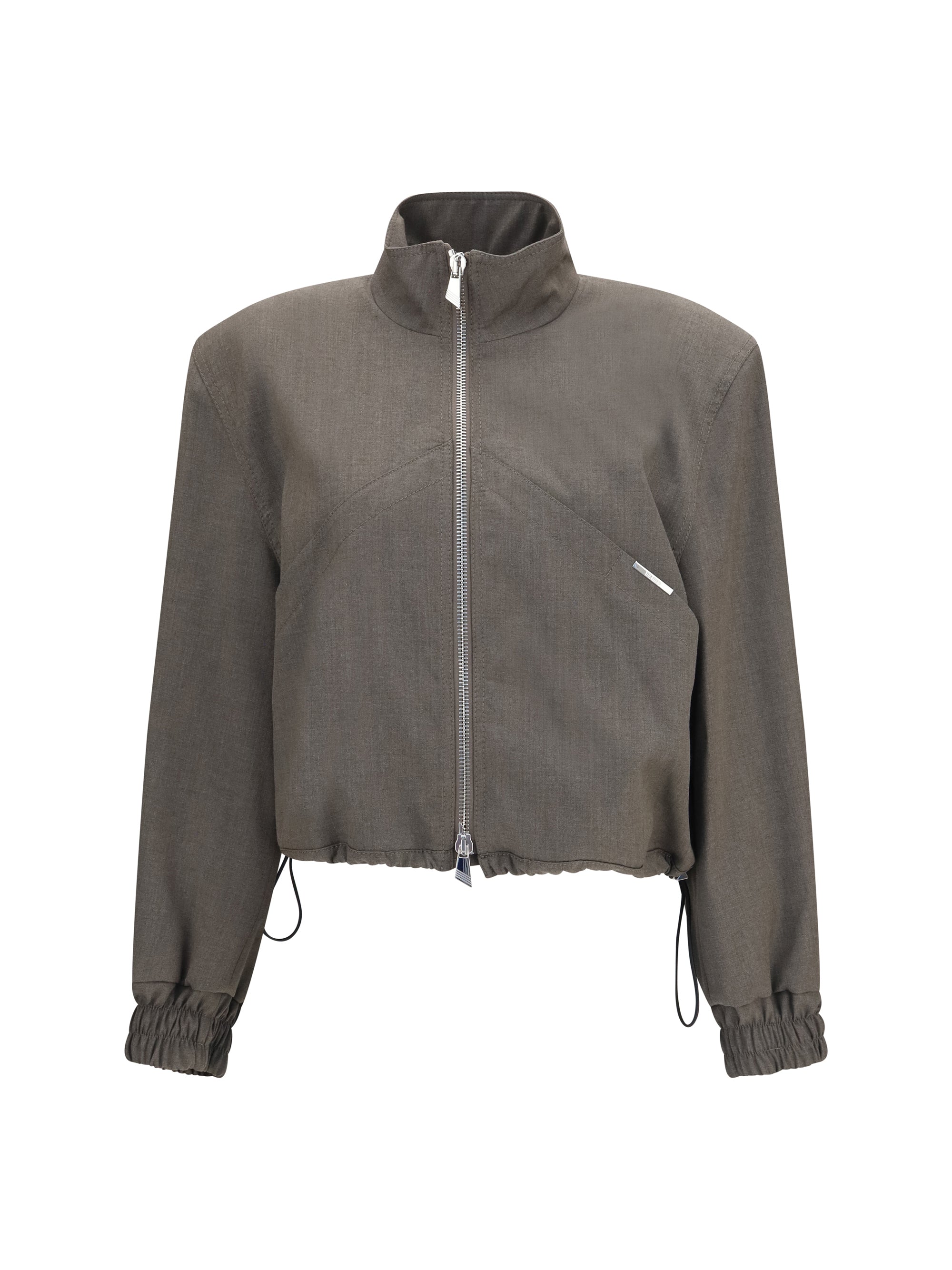 wool-blend bomber
