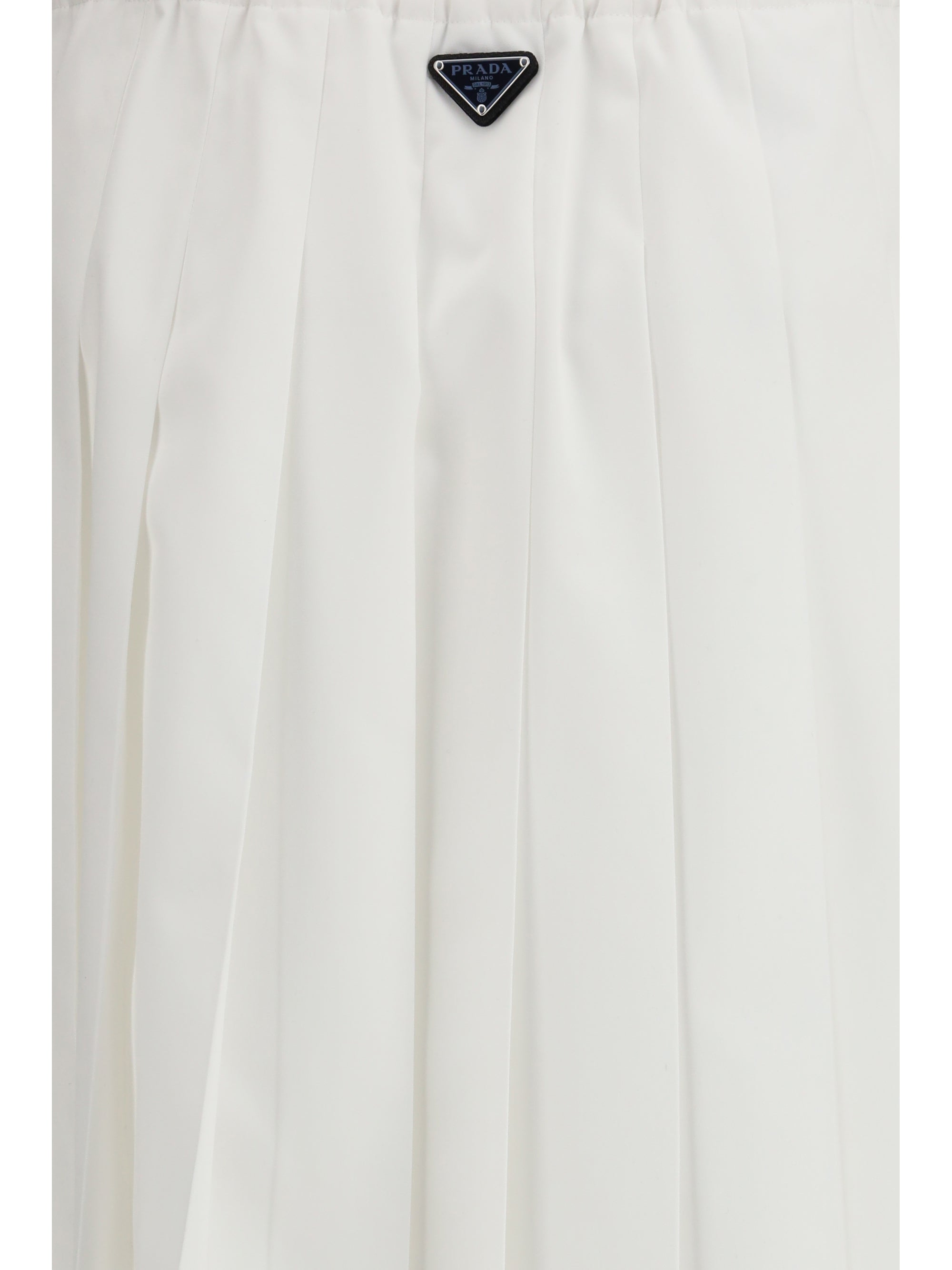 pleated jersey skirt