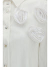 shirt with appliqué roses